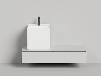 Раковина из искусственного камня S-Stone Salini ARMONIA 130523TMF 50х50 накладная цвет мультиколор